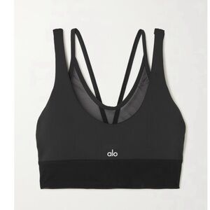 ALO Yoga Airlift Double Trouble Mesh-Back Sports Bra - NEVER WORN